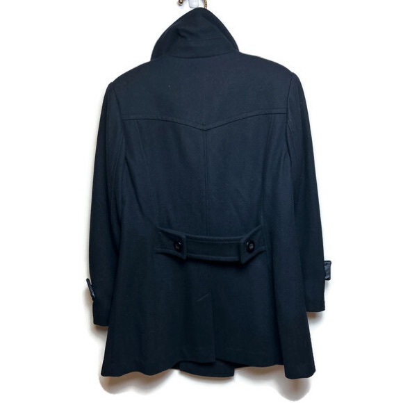 Double Breasted Niccolini Wool Peacoat  Mid-Length Navy Jacket Coat SZ 10 - Picture 2 of 7